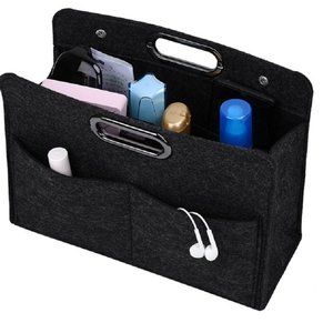 Felt Handbag Organizer Insert-Versatile Multi Pocket Storage Tote Purse Shaper